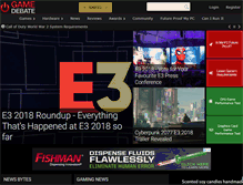 Tablet Screenshot of game-debate.com